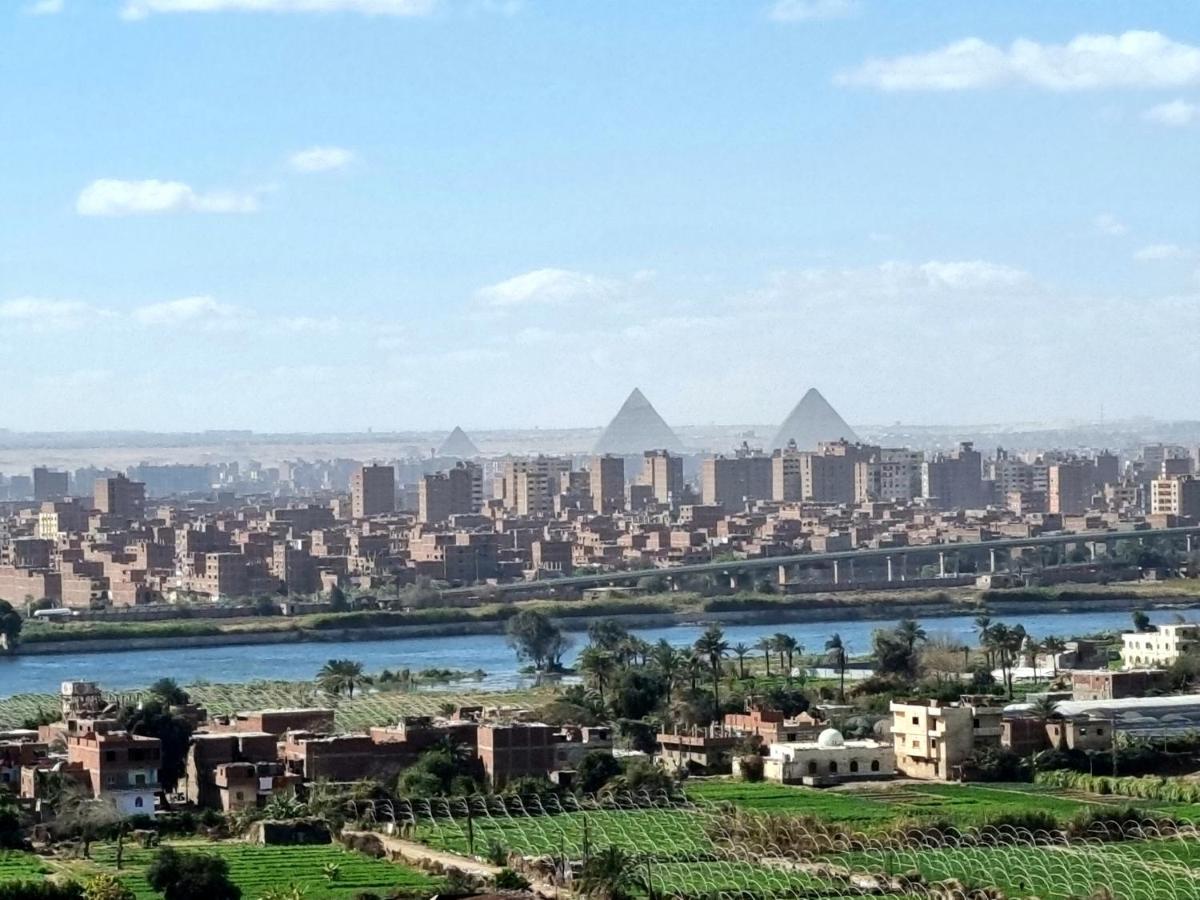 Amazing Nile View And Pyramids Apartment Каїр Екстер'єр фото