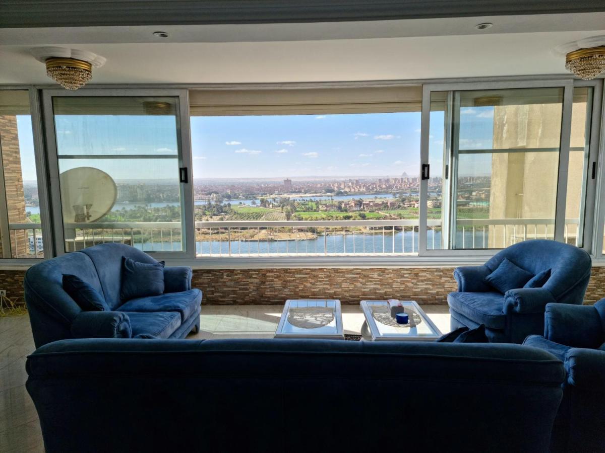 Amazing Nile View And Pyramids Apartment Каїр Екстер'єр фото