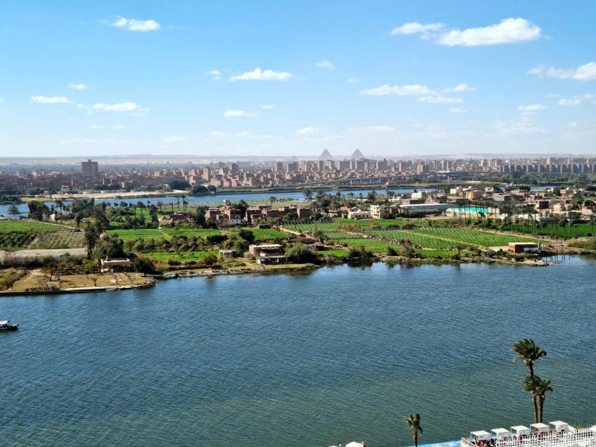 Amazing Nile View And Pyramids Apartment Каїр Екстер'єр фото